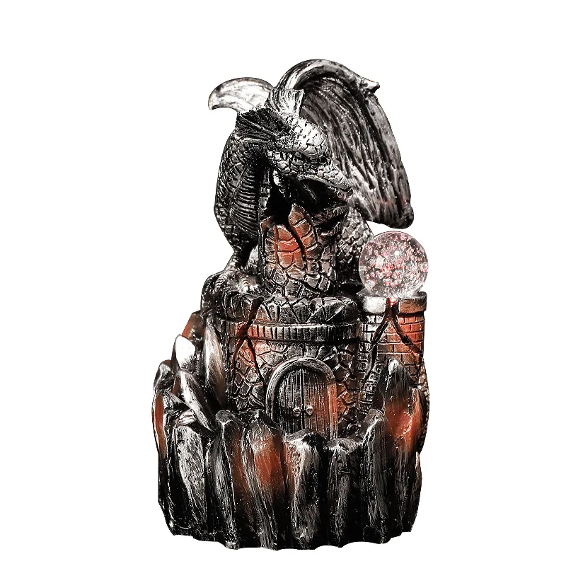 Imagem -06 - Pterossauro Cachoeira Backflow Incenso Queimador Creative Home Decor Ornamentos Suporte Led Dragão Censer