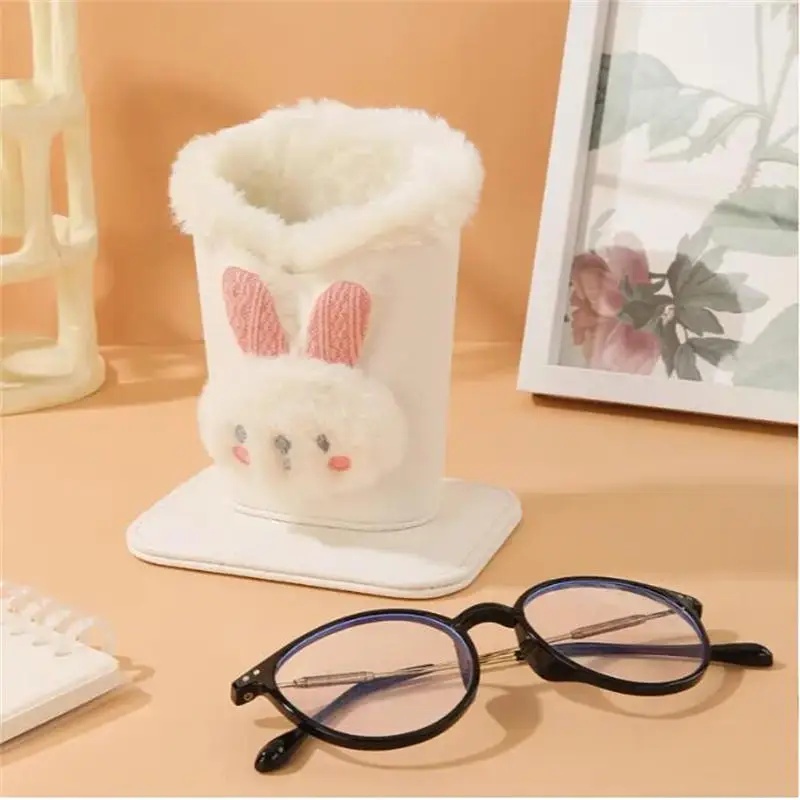 1 قطعة الشتاء القطيفة بو الجلود حامل النظارات حامل عرض المدرجات الرف مكبرة لطيف العملي