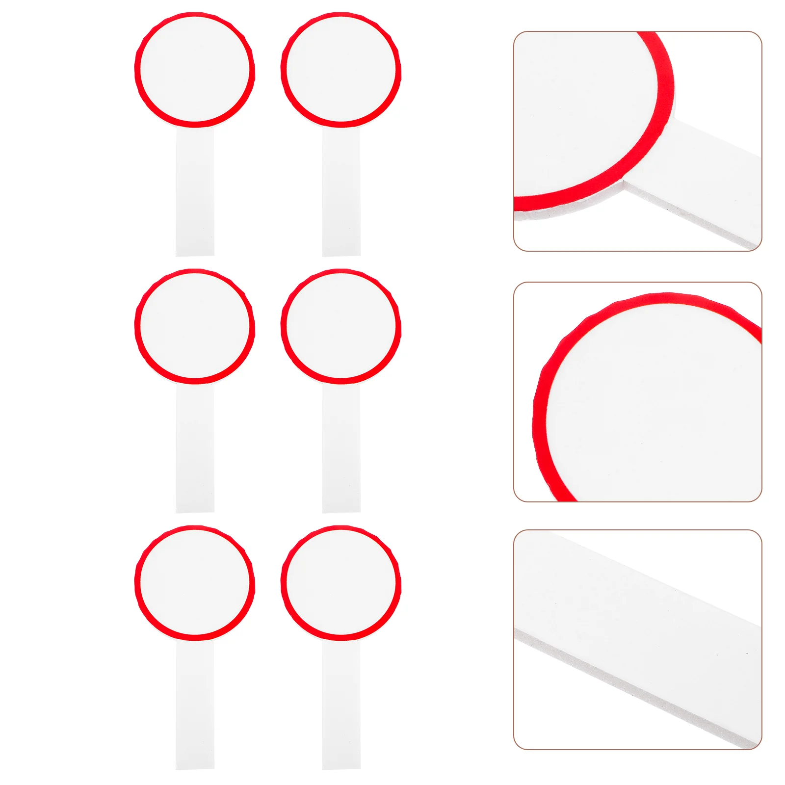 6-delig eenvoudig scorebord kantoor whiteboard ronde flip antwoord peddel schuim DIY handheld snelle respons