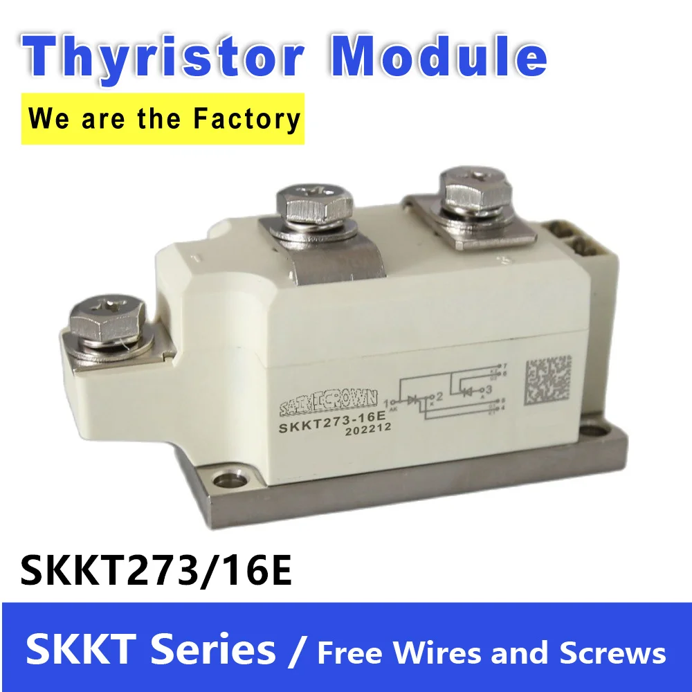 

Brand New SKKT273/16E Silicon Controlled Rectifier for Welding Machine Control SKKT273/16E Thyristor Module