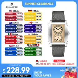 FARASUTE Doctor Watch New Luxury Fully Automatic Mechanical Men Watch Seagull Sports Sapphire Stainless Steel Waterproof Watch