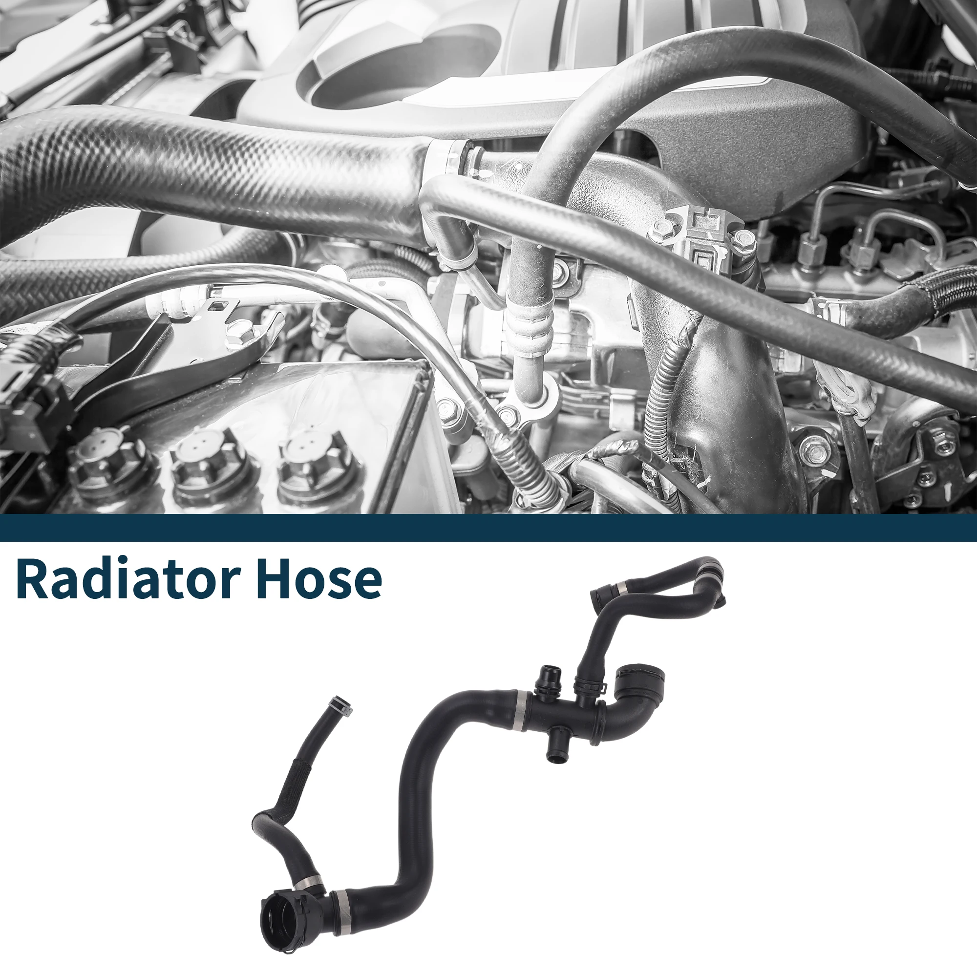 

UXCELL Шланг радиатора, трубка теплого воздуха для Volvo V60 2013-2018 No 31474849/32224820, резина