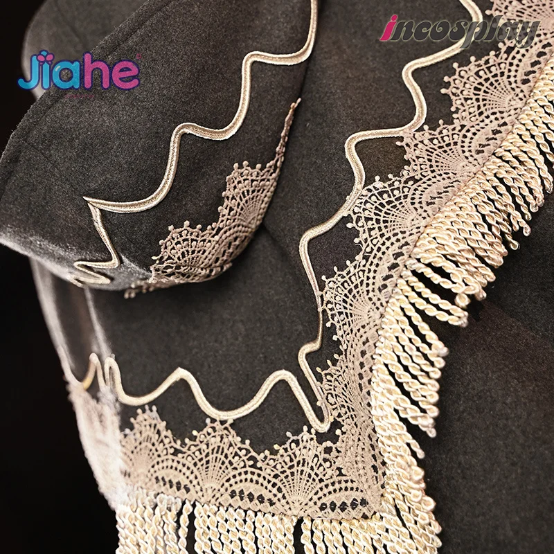 دمية الدمية المنقولة بالدم، دمية تنكرية لابنة الكون، زي شال وقبعة وشاح، فستان واقي اليد، زي حفلات الهالوين