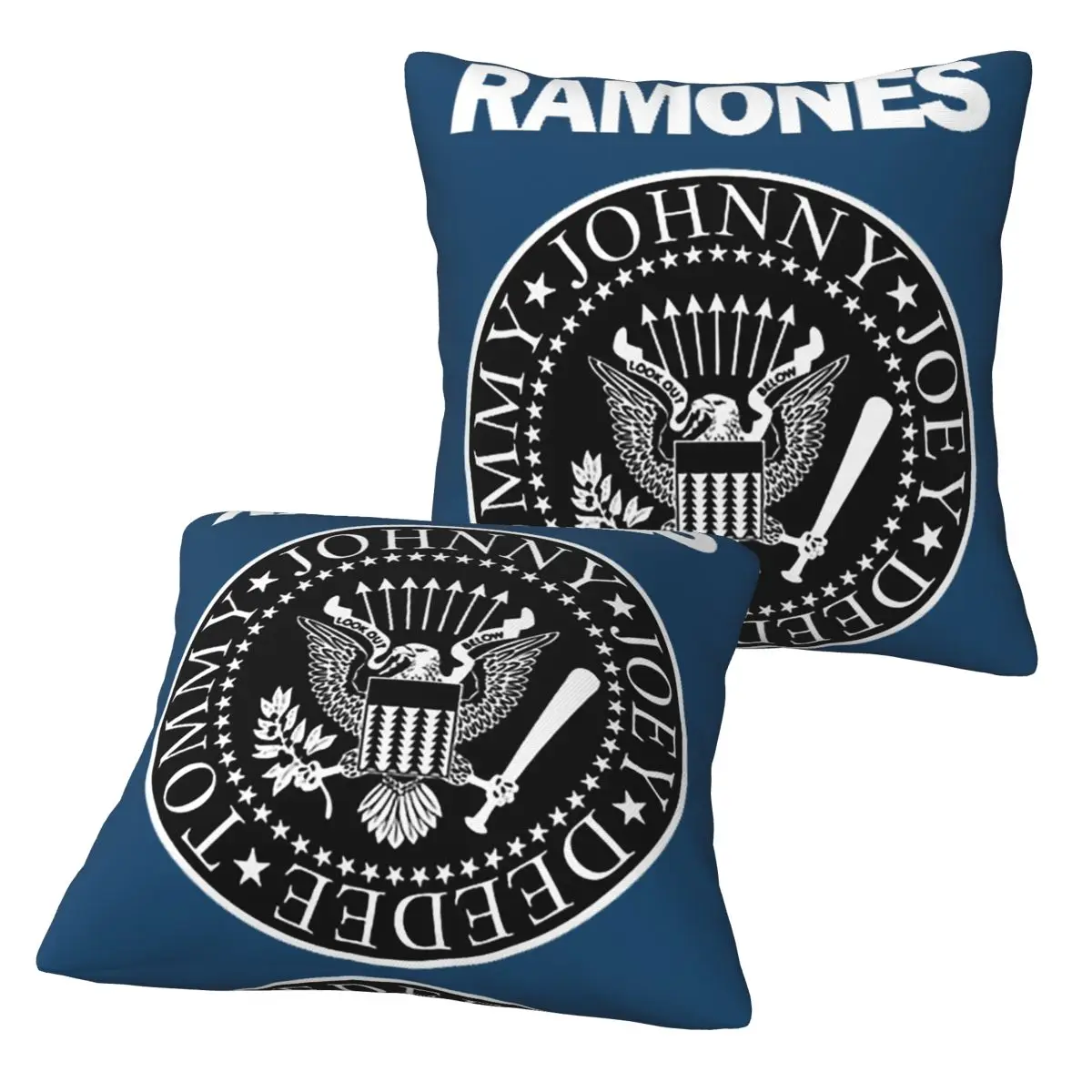 The Ramone Merch 2 pcs Square Pillowcase Pillow Cover Cushion Decor Comfort Throw Pillow for Home Bedroom