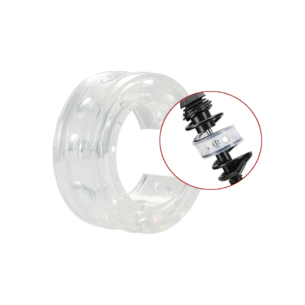2Pcs Universal Type-B White Car Rubber Shock Absorber Spring Bumper Buffer Power Cushion Buffer Spring Car Accessories