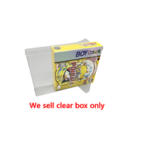 Clear Box Case For Game Boy  Color GBC for POCKEMON PINBALL Game Card Cartridge Plastic PET Storage Protector Collection Shell