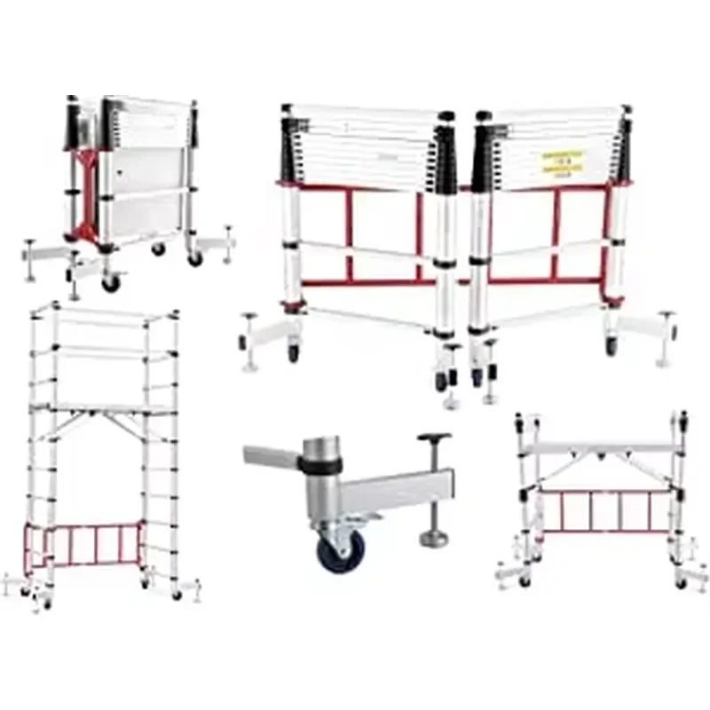 Aluminum Folding Extension Telescopic Scaffold Ladder Cheap Construction Equipment for Sale