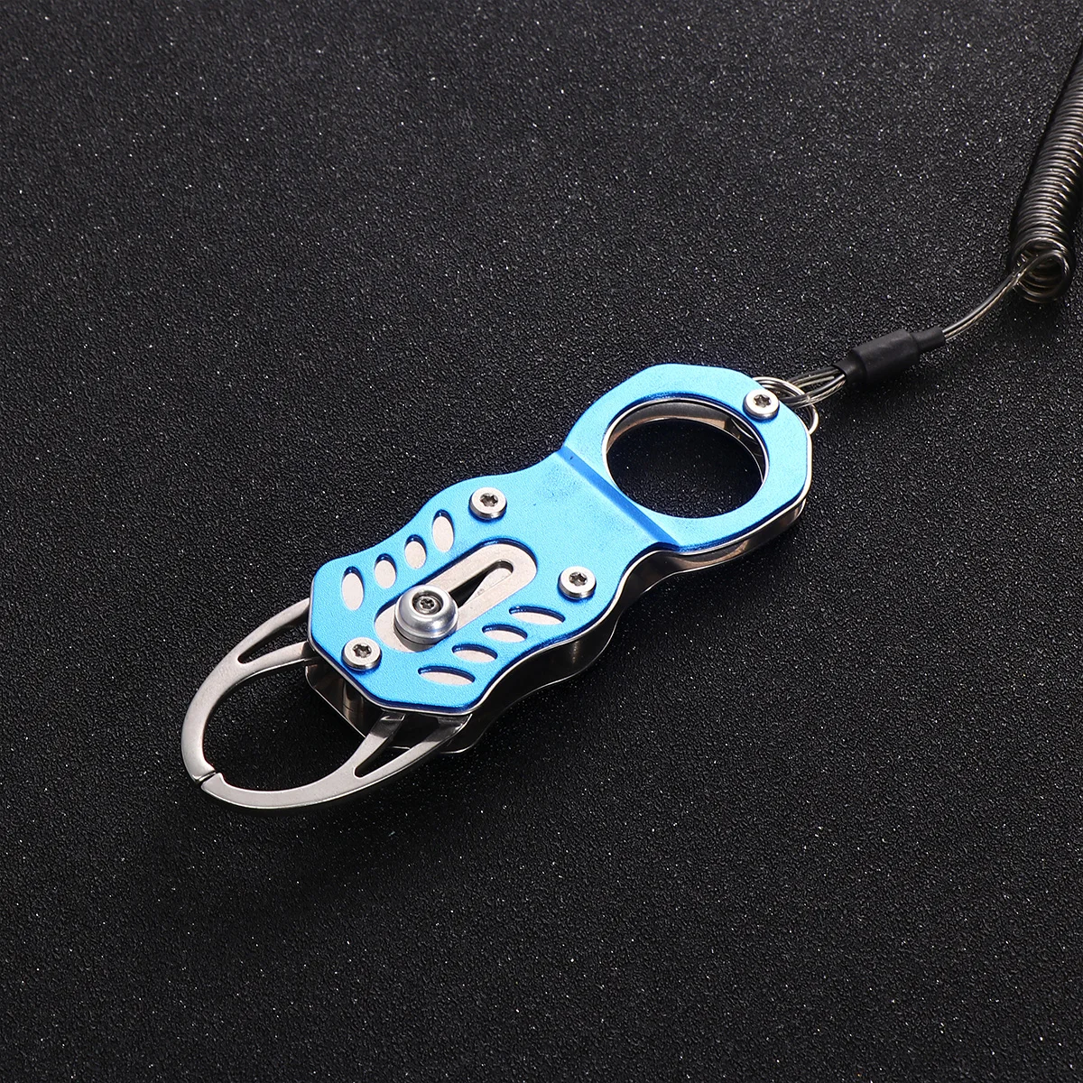 

1 Set Stainless Steel Fish Gripper Fish Clamp Grip Holder with Double Buckle Fishing Tool