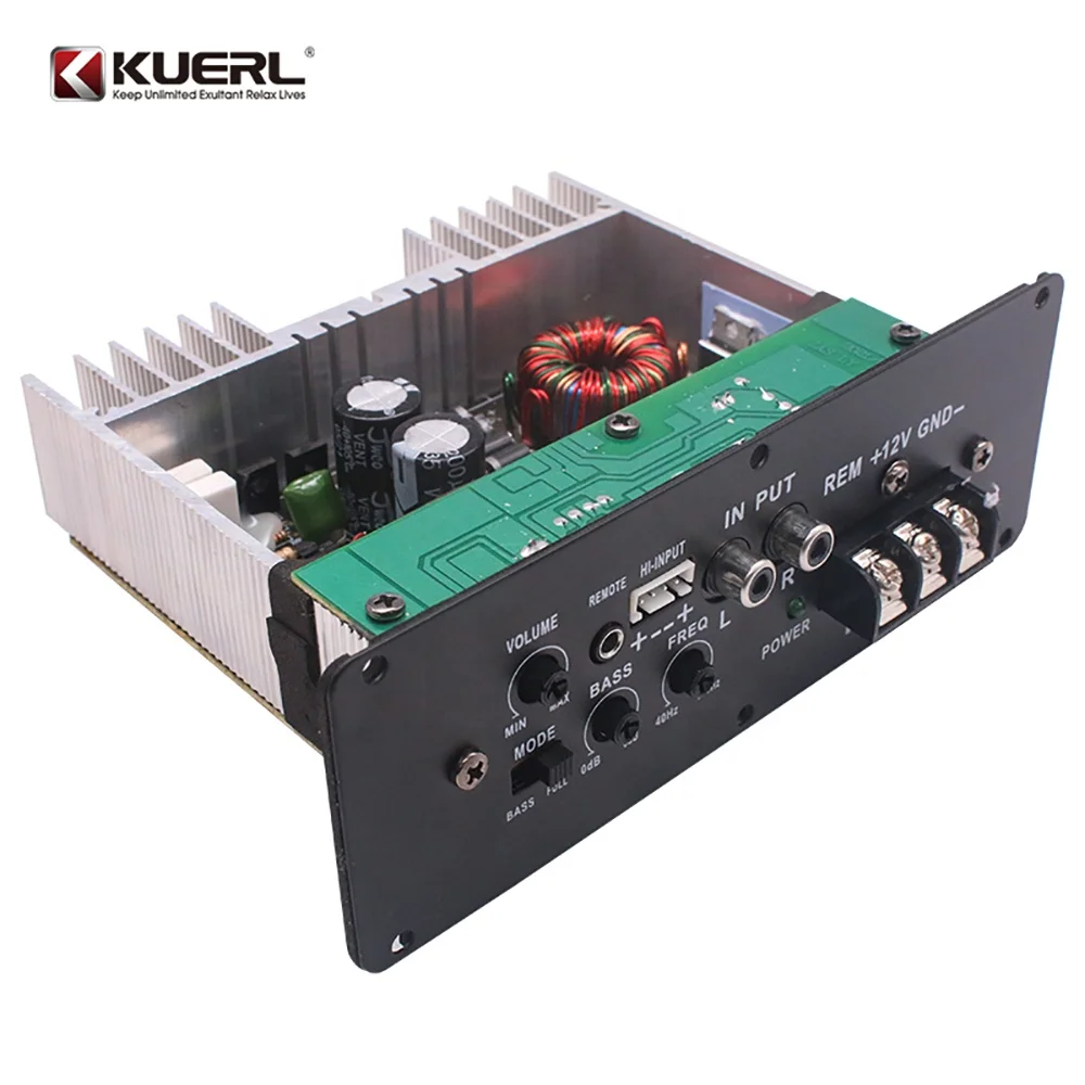 Wholesale Car Audio Modification 12V RMS 80W 4Ω Car Underseat Subwoofer Built-in Power Amplifier Board Strong heat dissipation