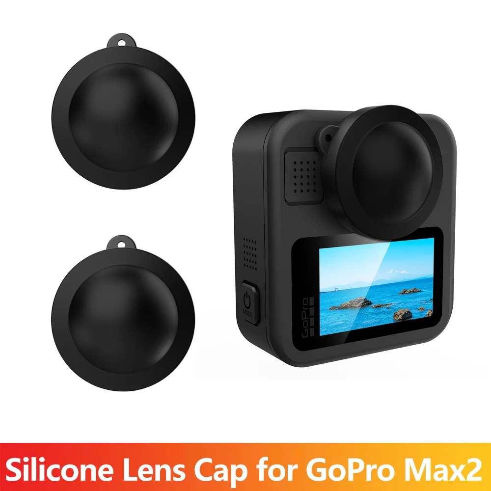 Cubierta de Lente de Silicona para Cámara de Acción GoPro Max 2, Protector de Lente a Prueba de Golpes para Accesorios Max2