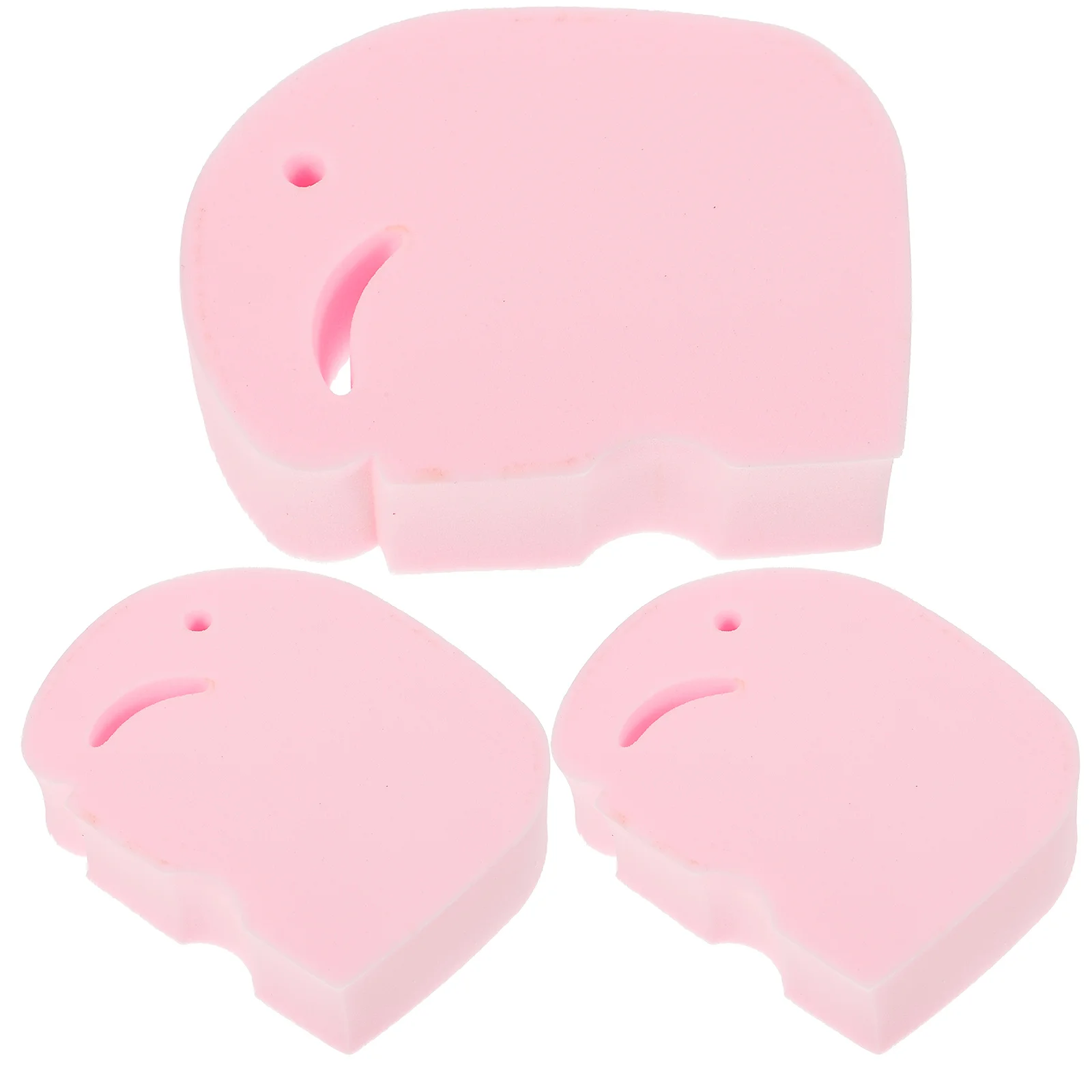 

3 Pcs sided Bath Body Scrub Sponge Sponge Shower Scrubber Cartoon Elephant Shape Soft Body Exfoliator Sponges for Bath