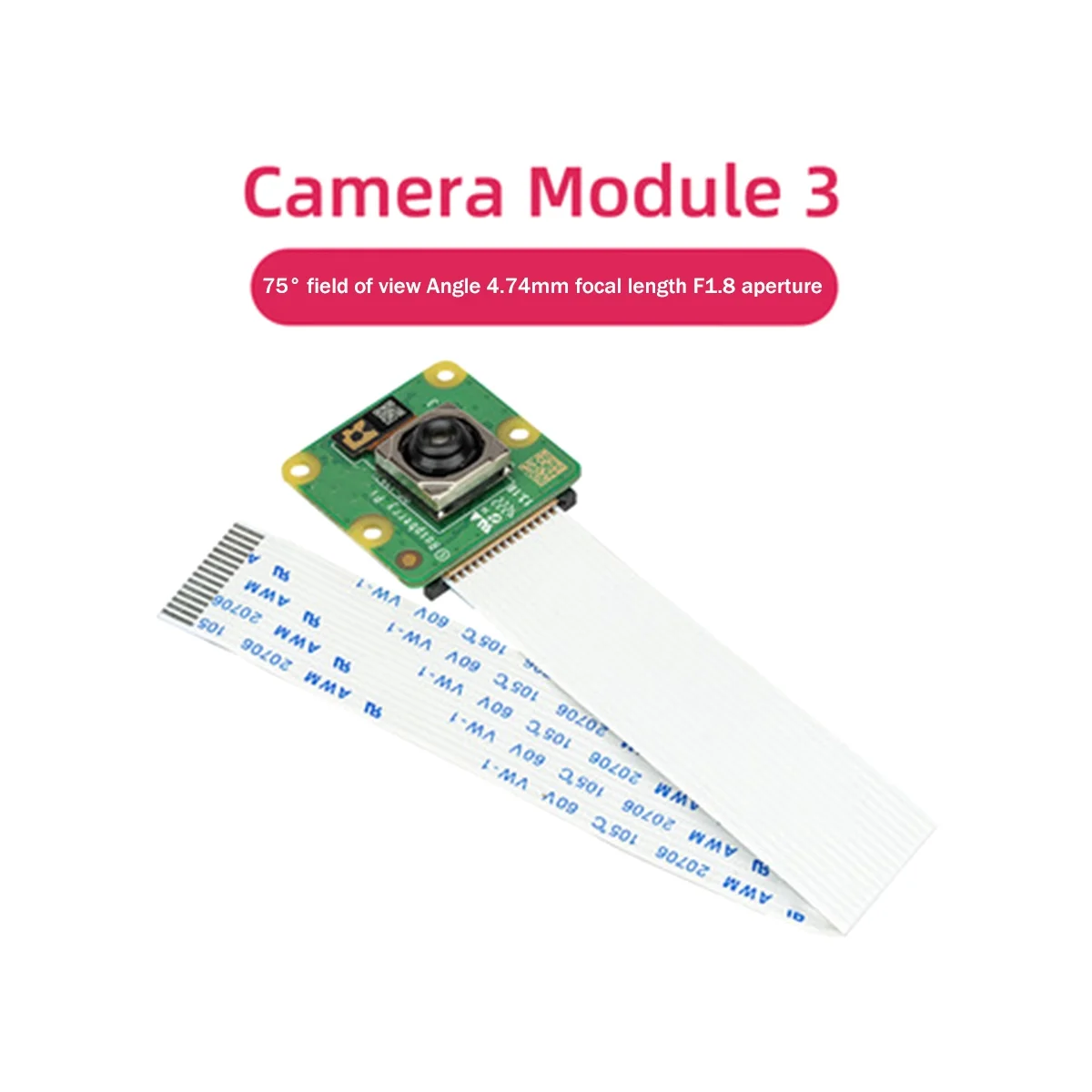 وحدة الكاميرا لوحدة الكاميرا 3 كاميرا 12MP HD كاميرا HDR وحدة السيارات 75 °   وحدة الكاميرا