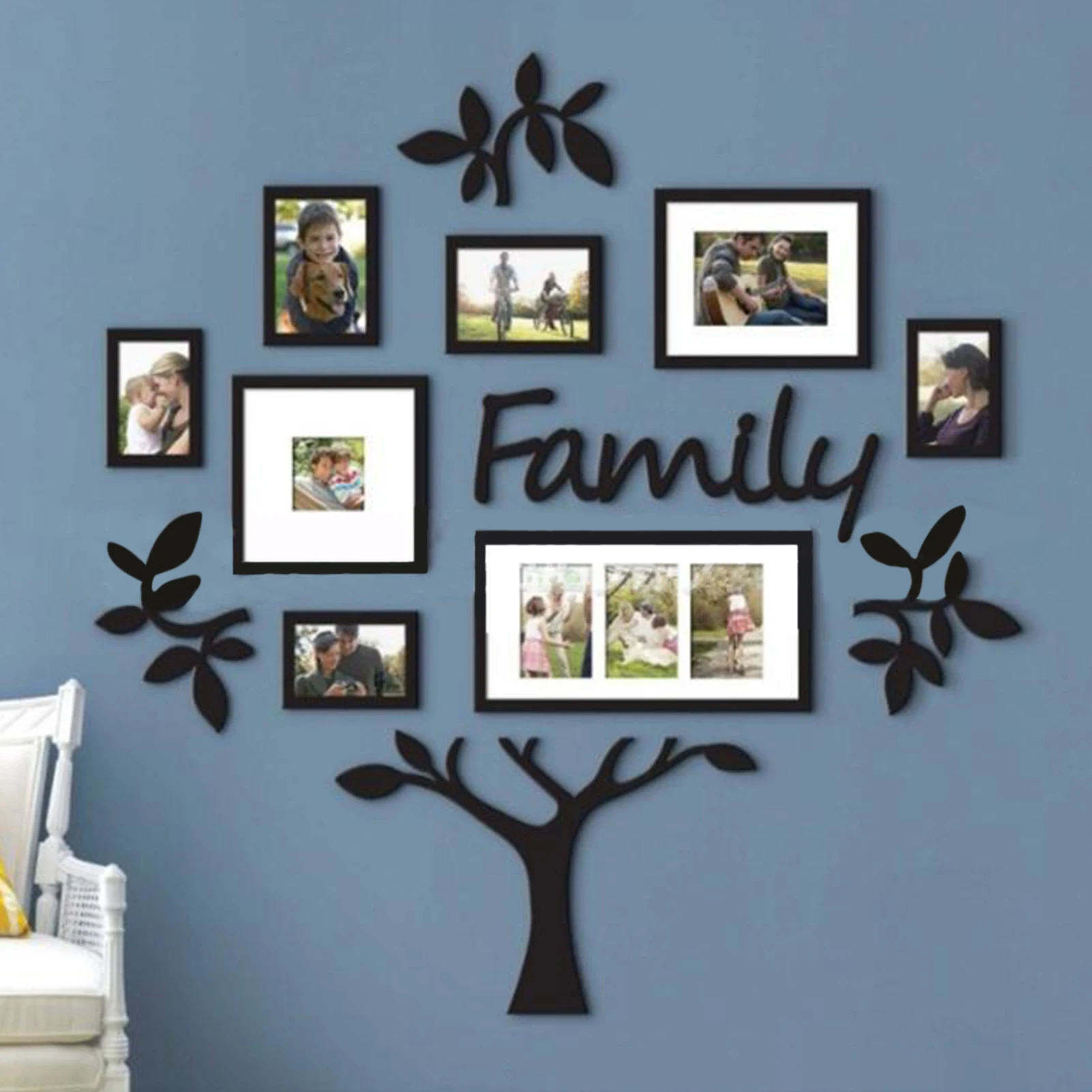 Wall Sticker Environmental Friendly Waterproof Corrosion Resistance Acrylic Photo Frame Wall Decor Sticker