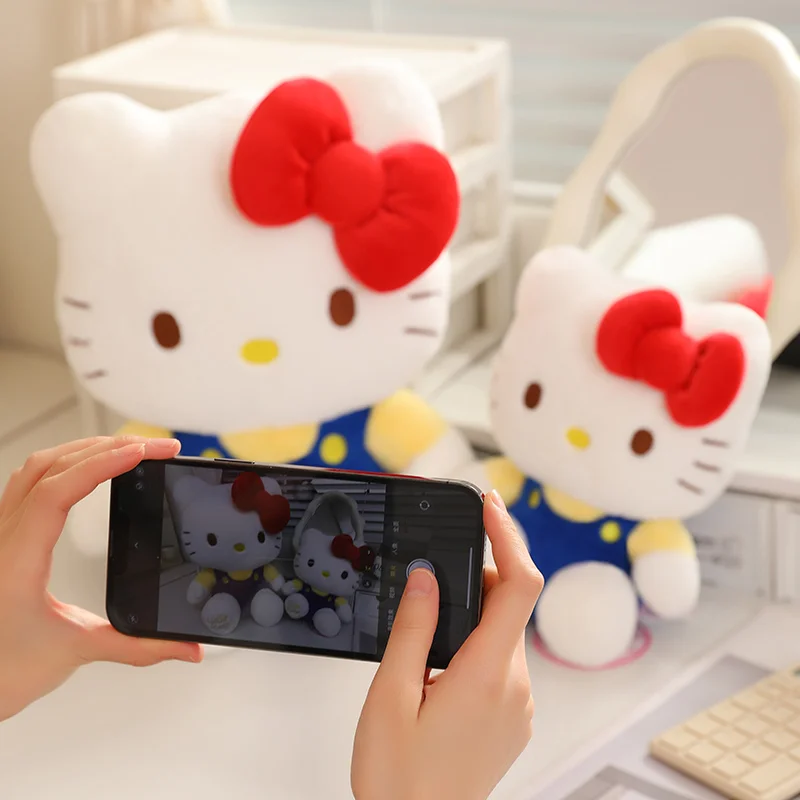 Sanrio Hello Kitty pluche klassieke zithouding speelgoed zacht en schattig lichaamskussen pop