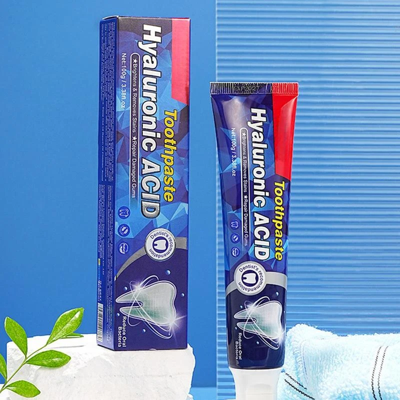 Dentifrice à l'acide hyaluronique pour la réparation des gencives, dentifrice dominatif, dents plus blanches, Charleroi Eve Gum et Soft Tissue Ferrand, 100g