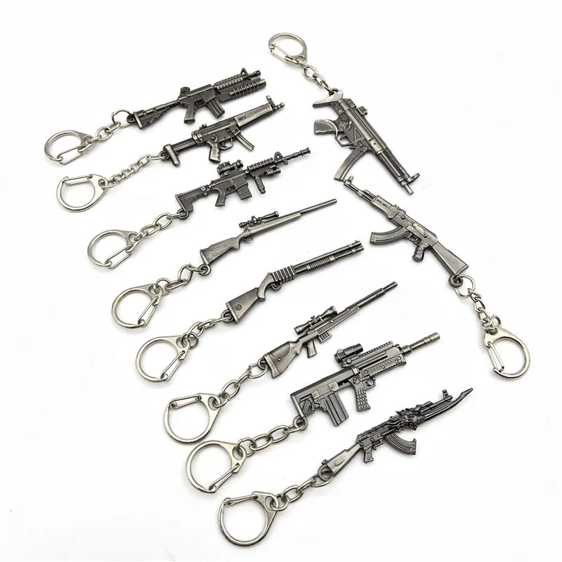 Game CSGO Keychain AK47 BQZ95 Model Key Ring Metal Pendant llaveros Jewelry For Men Women Chaveiro Wholesale 50PCS Free Shipping