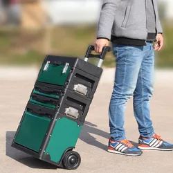 Tools Multifunctional Box Three-layer Combination Hardware Toolbox Movable Hardware Tool Cart with Wheels Mechanical Toolbox