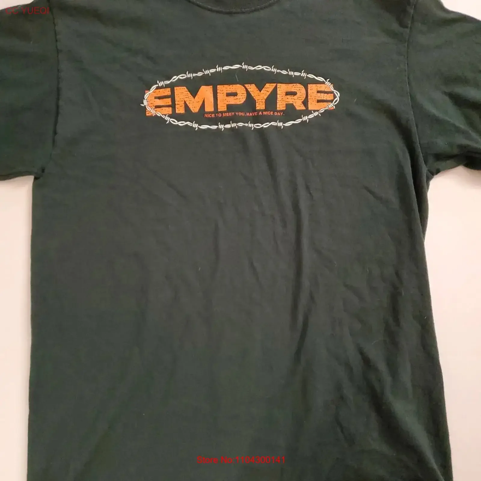 Empyre Barbed Wire Logo T Shirt Size Medium Skateboard Skate vintage Washed homme Versatile Slightly Stylish Comfortable