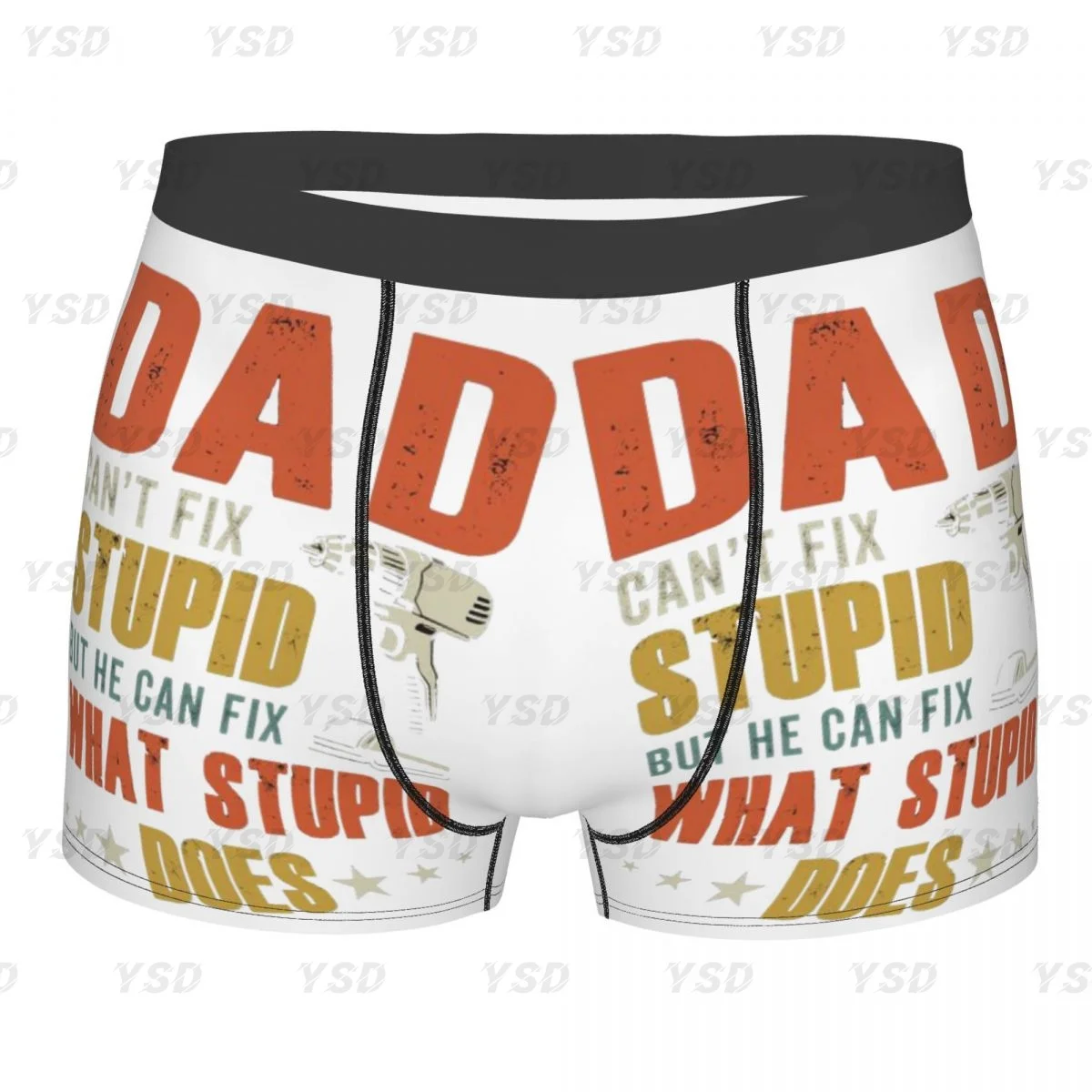 

If Dad Can't Fix It We're Screwed Mencosy Boxer Briefs,3D printing Underwear, Highly Breathable High Quality Gift Idea