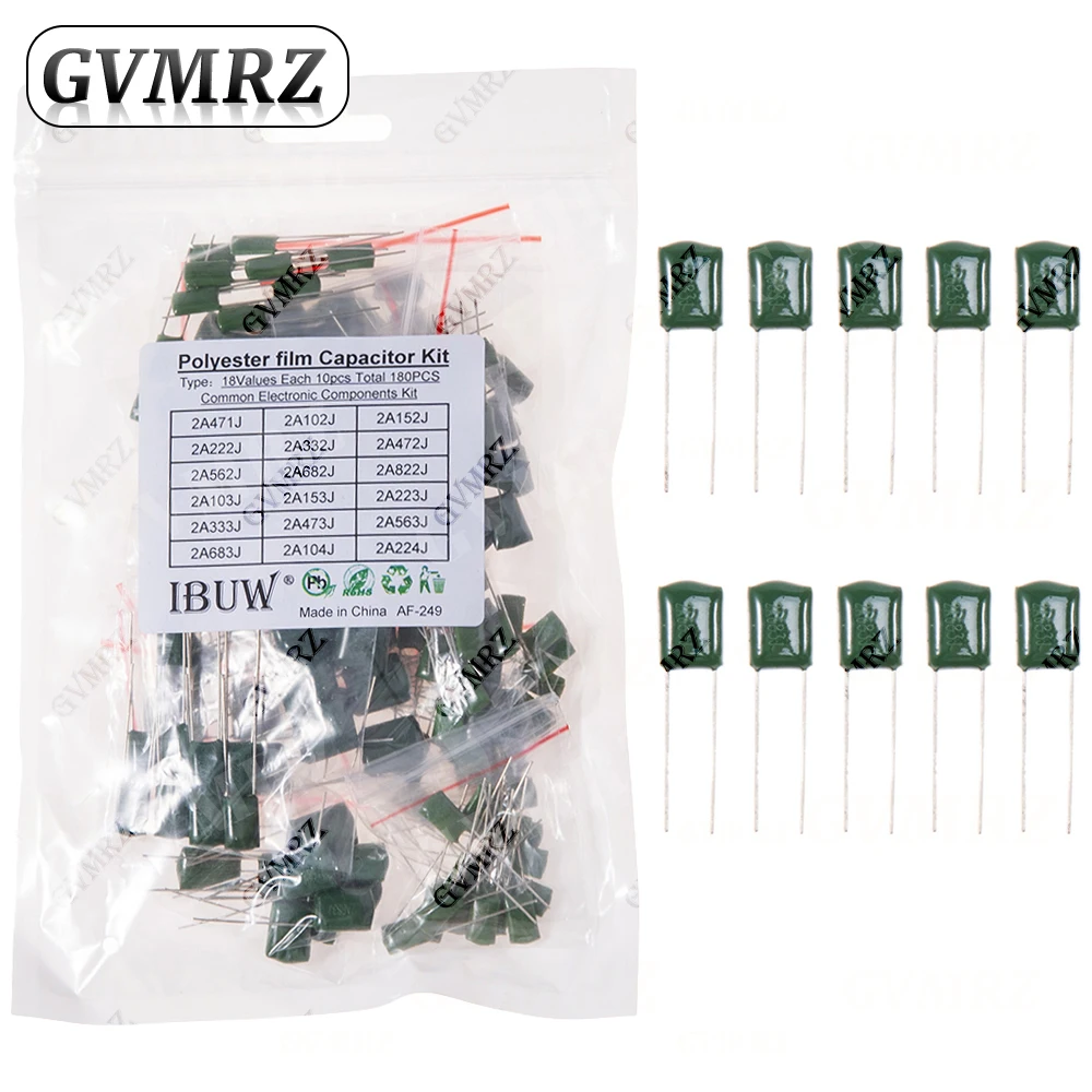 Polyester Film Capacitor KIT 330PF 470PF 560PF 102 222 472 103 223 333 473 104 1NF 2.2NF 10NF 22NF 47NF 100NF 0.1UF
