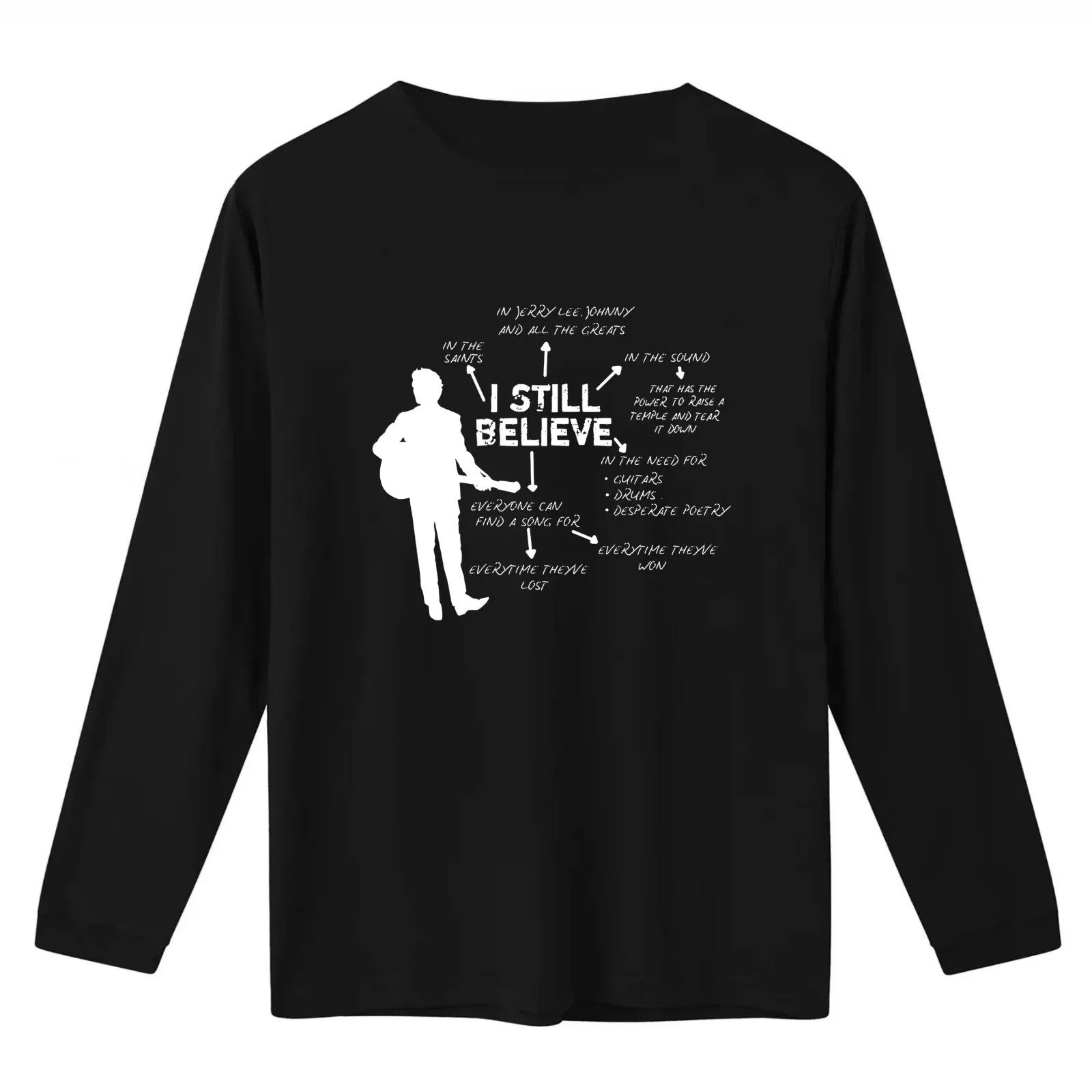 Frank Actor Turner I Still Believe . T-Shirt Summer Casual Cotton Tee Oversized Streetwear Tops Vintage Graphic Print