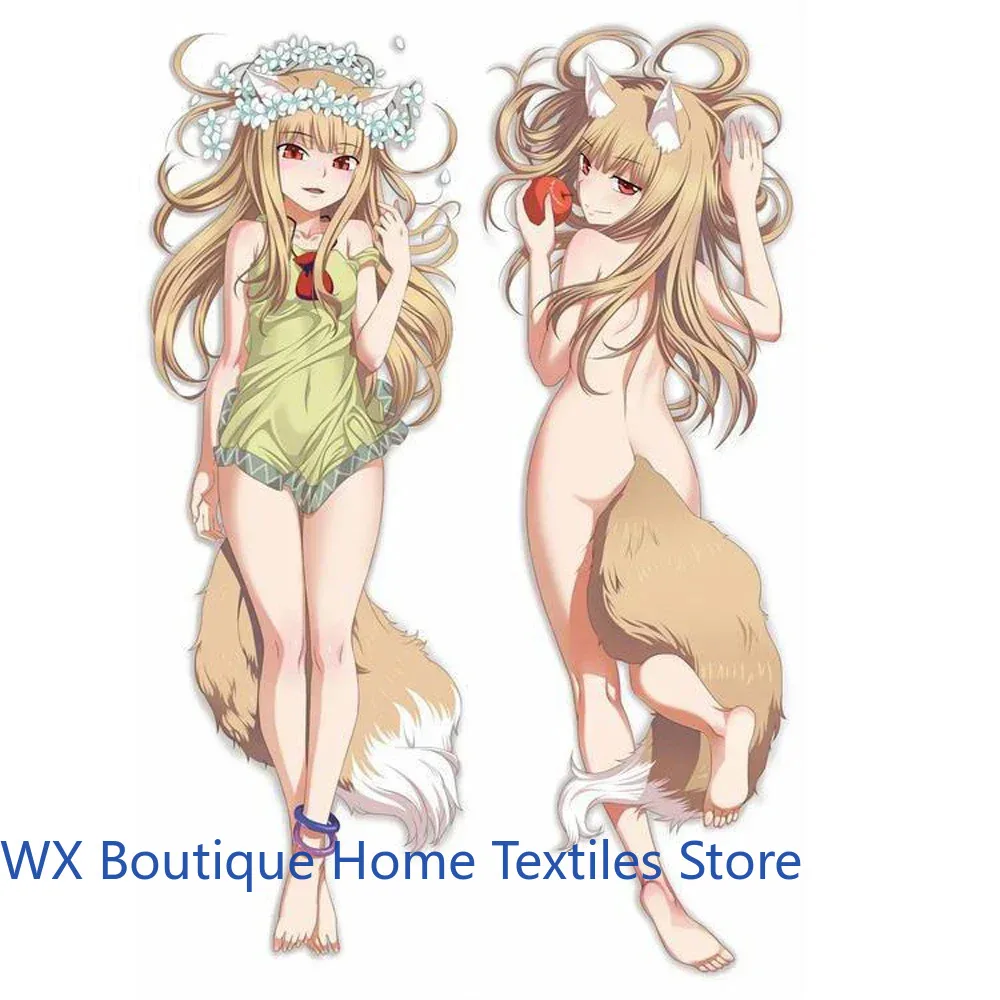 

60*180CM Hot Japanese Cool Anime Pillowcase Spice And Wolf Holo Throw Otaku Dakimakura Gift