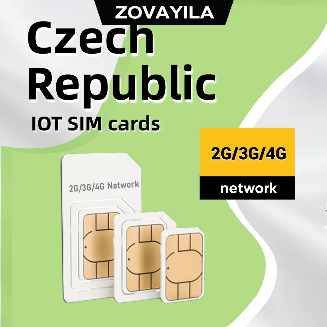 SIM-карта 4G 500, вращающиеся данные, подходящие для удаленной двусторонней рации, без контракта, без ежемесячного реграждения на 360 дней, чешская универсальная