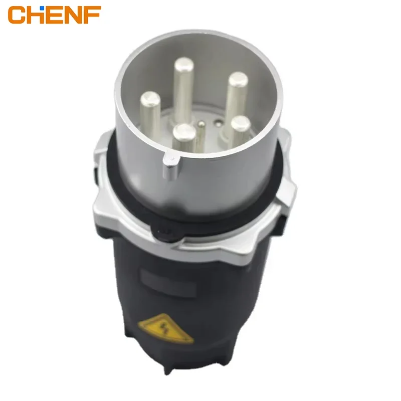 High Current Industrial Extension Socket with 4-Core 5-Pole 200A/250A/400A Capacity Compatible UK/US/EU Plugs Outdoor Connectors