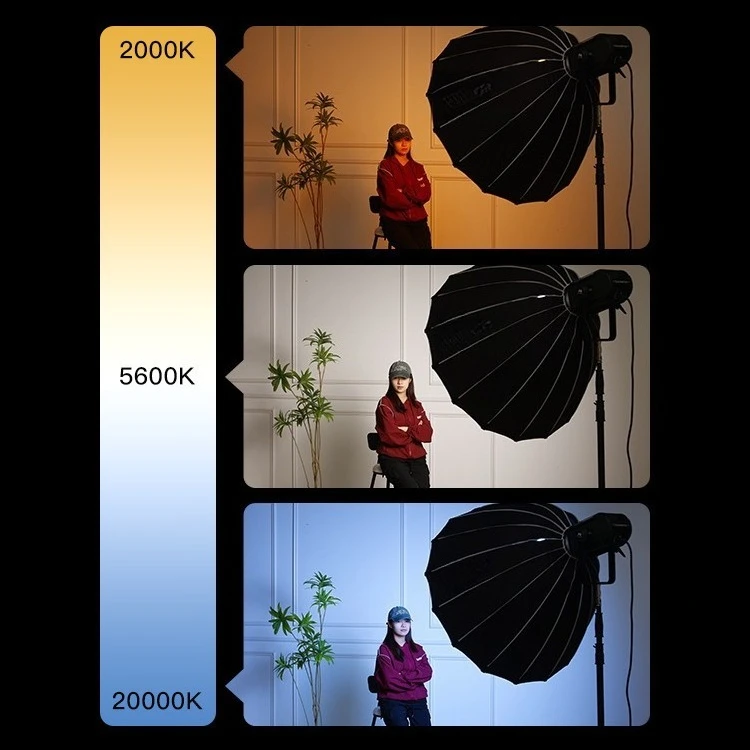 كامل اللون RGB المهنية السينما والتلفزيون ملء الضوء 650W عالية الطاقة قابل للتعديل درجة حرارة اللون