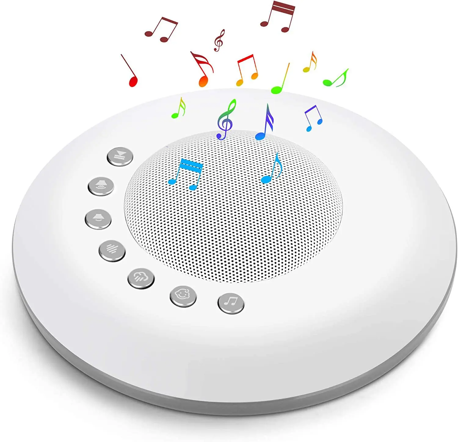 Máquina de sonido de ruido blanco para bebé, 28 sonidos relajantes, 4 funciones de temporizador y memoria, dispositivo portátil de ayuda para dormir recargable por USB