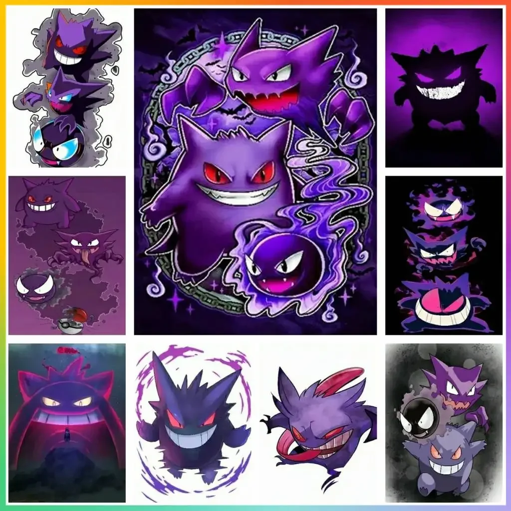 Anime japonés Pokemon Vintage creación ofertas imágenes Stich punto grande pintura de diamante 5d arte mosaico nueva colección niño