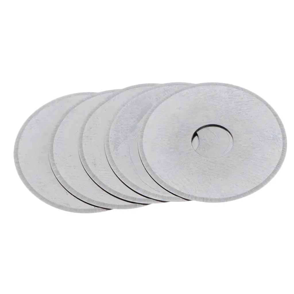 5pcs 18mm Circular Rotary Cutter Replacement for Leather /Cloth/Paper