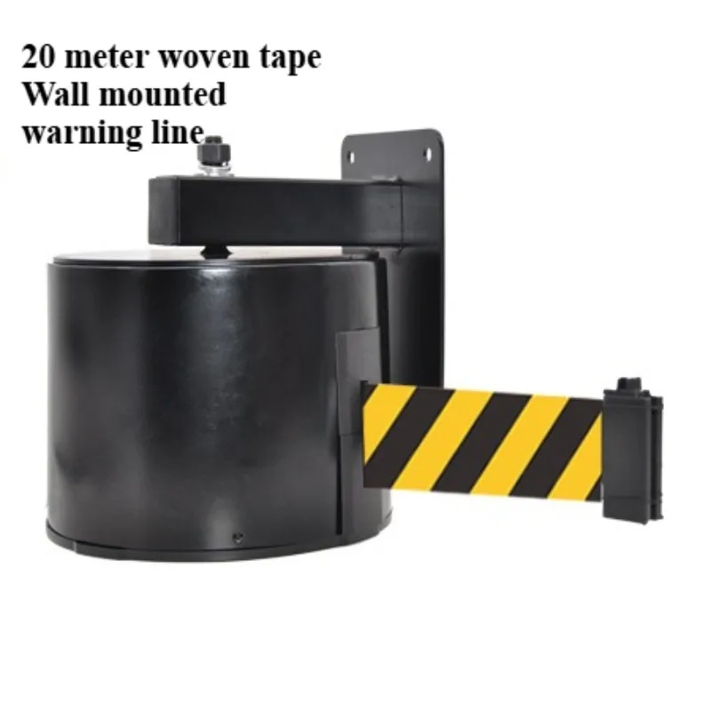 

Durable and Ultra Long 20m Hanging Warning Tape Wall Mounted Retractable Tape Airport and Harbor Crowd Control