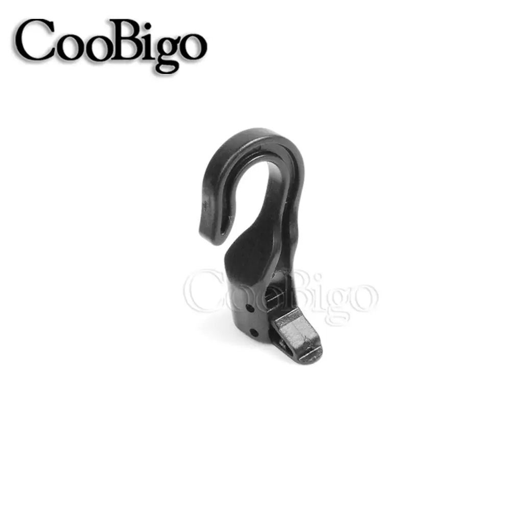 12 قطعة هوك مطاطا بنجي الحبل نهاية Pothook شماعات أبازيم ل ملزمة المظلة الغسيل قارب كاياك الأمتعة على ظهره اكسسوارات #3