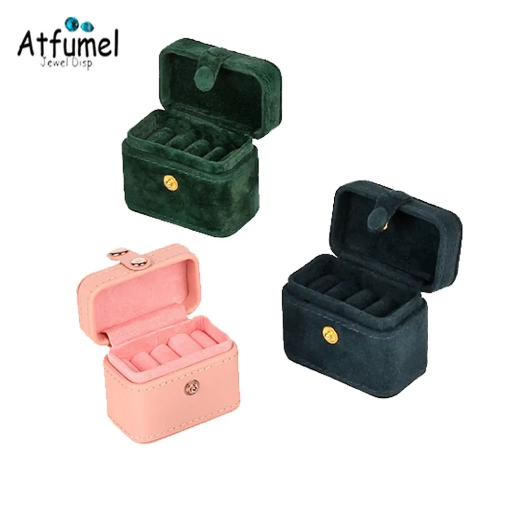 Fashion Ring Jewelry Storage Box Beads Pendant Organizer Earring Stud Travel Case Rings Gift Packaging Box For Womem