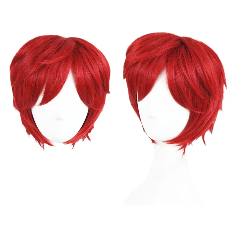 

Wig, cosplay, short hair, curly hair, trimmed face, fake hair, fluffy and thick for both men and women Synthetic fiber wig