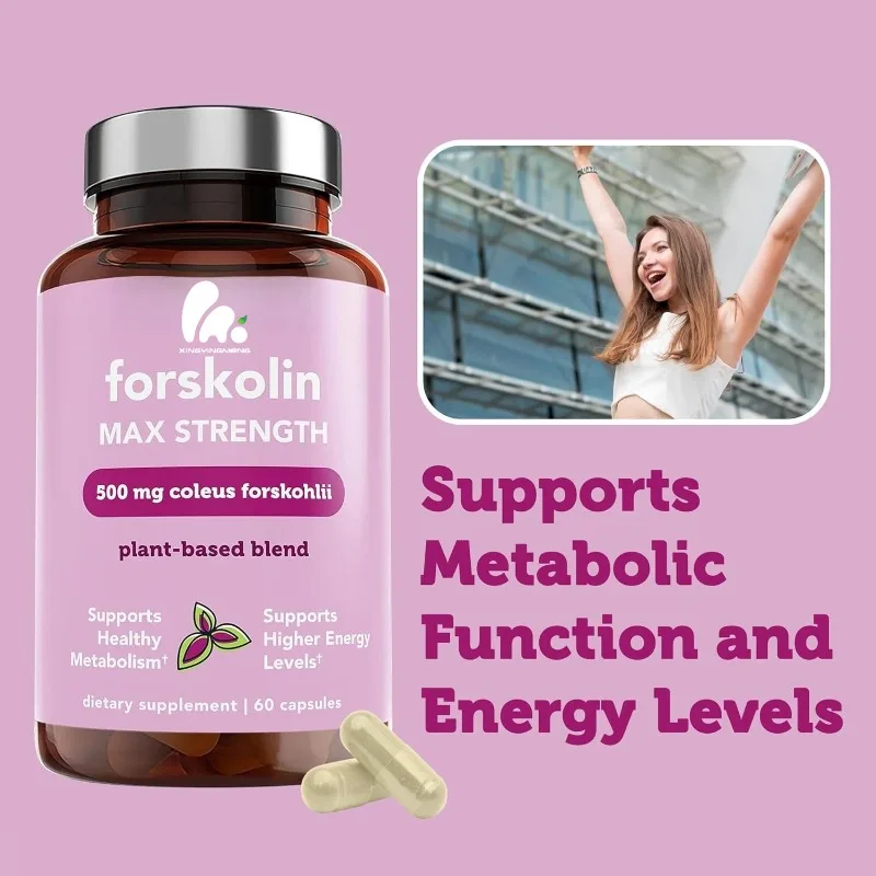 Forskolin de vitamina natural apoya la digestión saludable -60 cápsulas