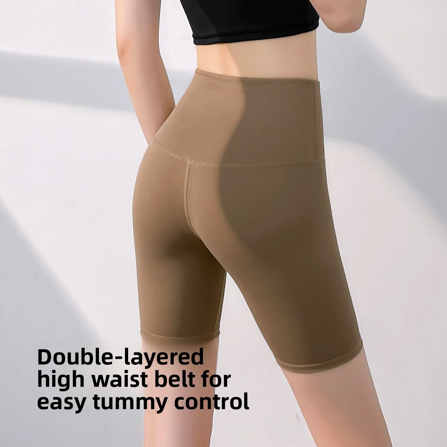 Seamless High Waist Yoga Shorts for Women Tummy Control Workout Shorts Butt Lift Workout Shorts for Yoga Running Gyming