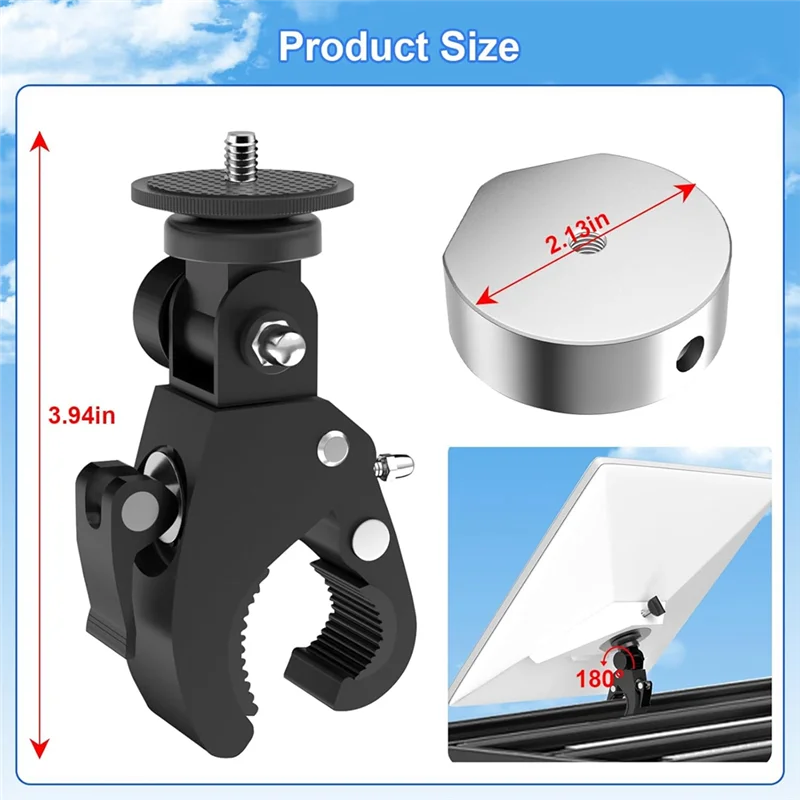 BB-для мини-крепления Starlink, регулируемый угловой зажим, крепление на столб для лестниц на колесах, направляющих для яхт и багажников на крышу для Starlinkmini