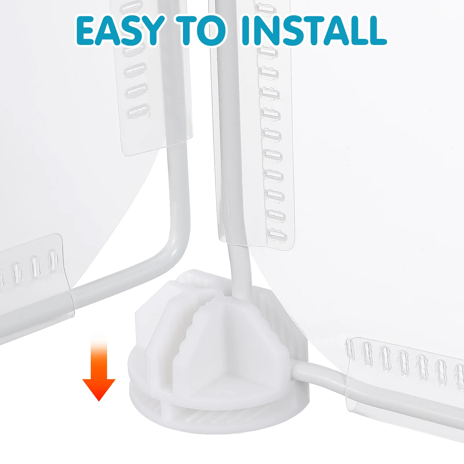 3 stuks desktop scheidingsbord transparant plastic stabiel zelfstaande niesbeschermer beschermende barrière voor restaurant kantoor