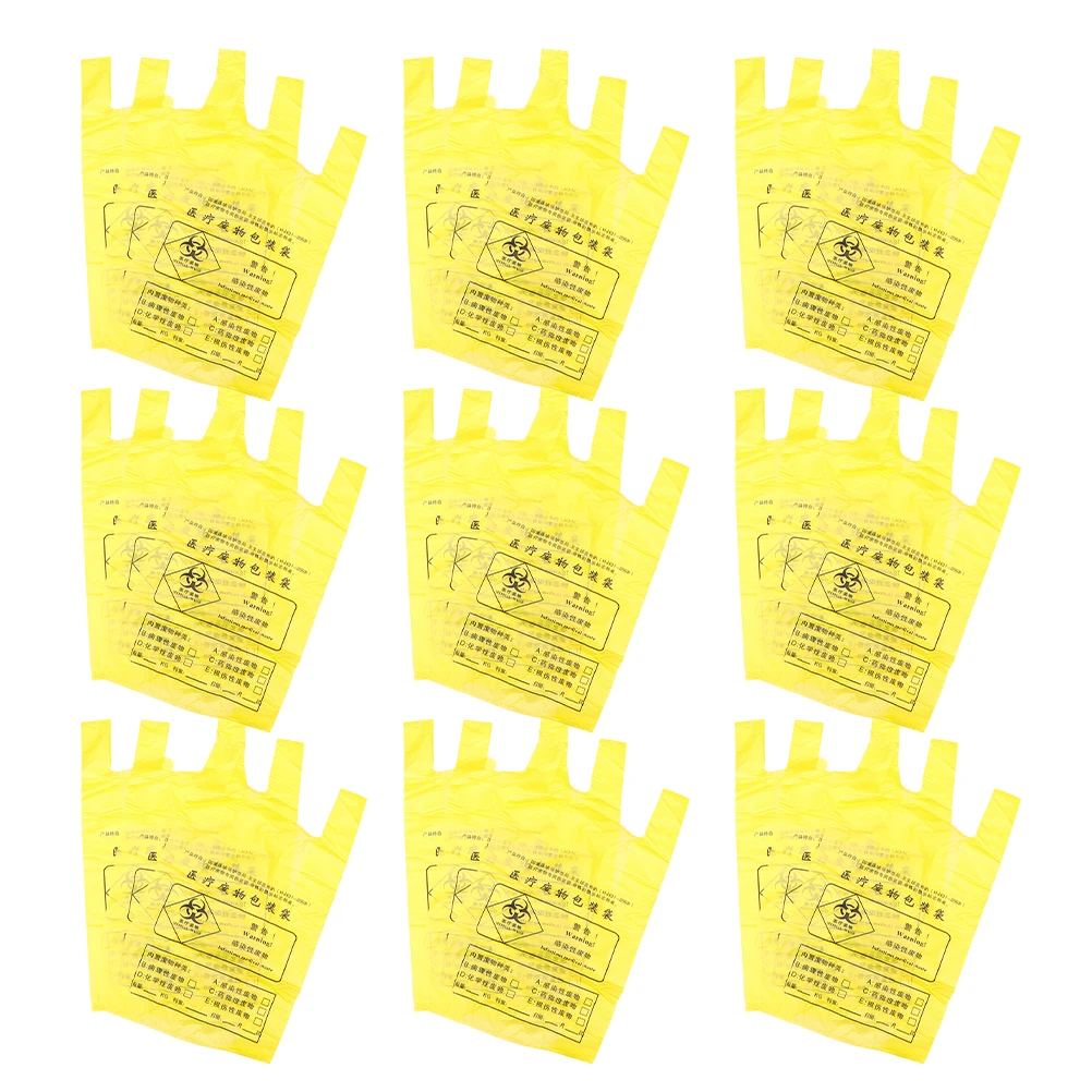

100 Pcs Medical Waste Trash Liners Hospital Rubbish Bags Thickened Leakproof Design Ideal for Clinic Use Disposable
