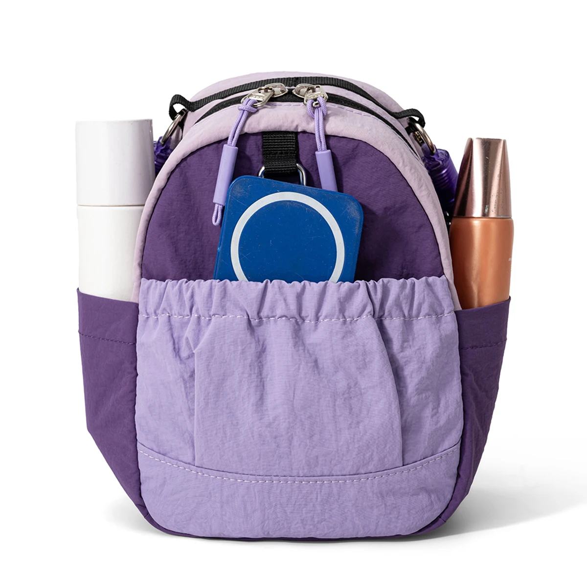 Umhängetasche für Damen, leichte tragbare Wasserflaschentasche für Ausflüge, kleiner Rucksack zum Wandern, lässige leichte Schultertasche für Studenten. – Detail 6