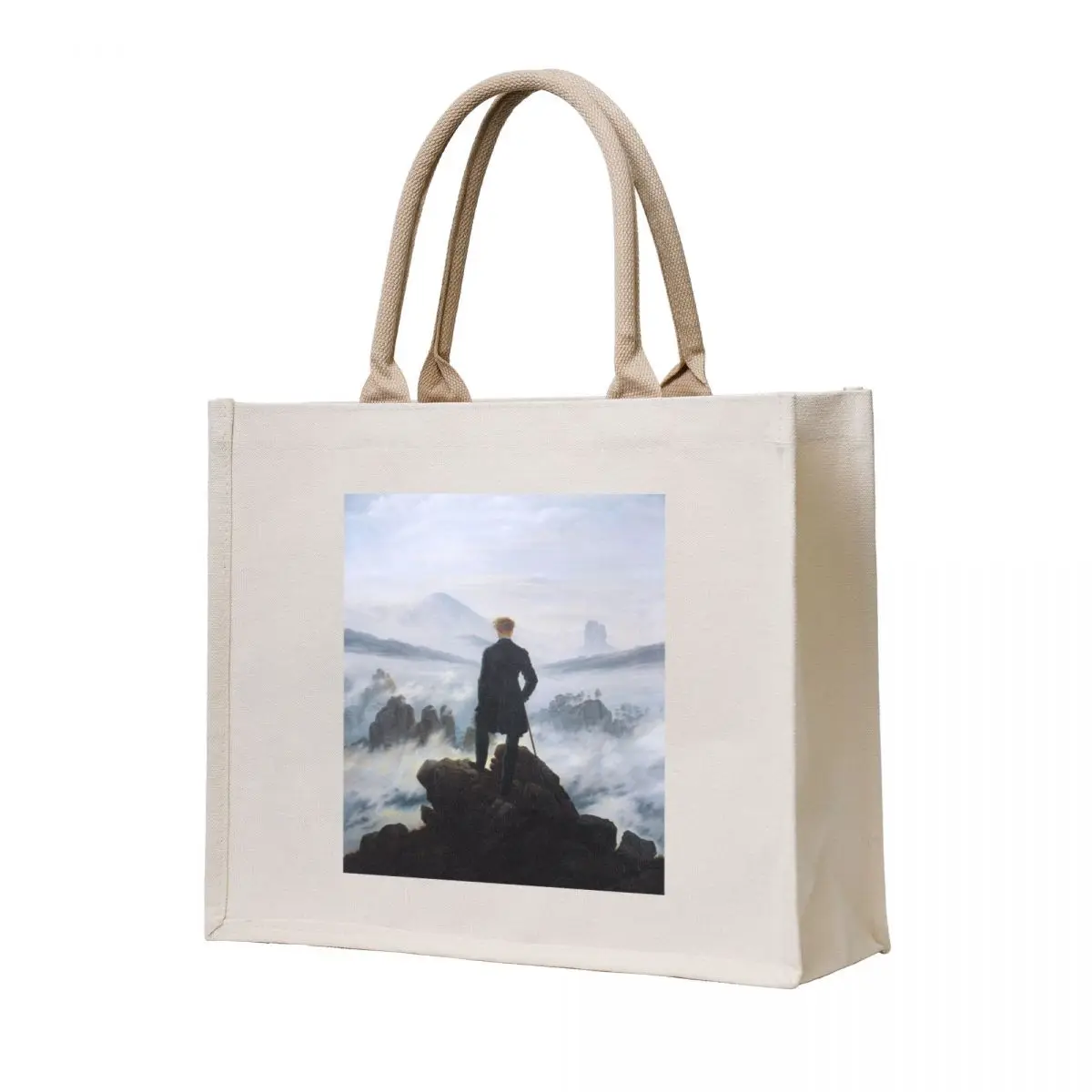 

The Traveler contemplating a sea of clouds, by Caspar David Friedrich Tote Bag Cloth bags eco bag folding tote bag woman