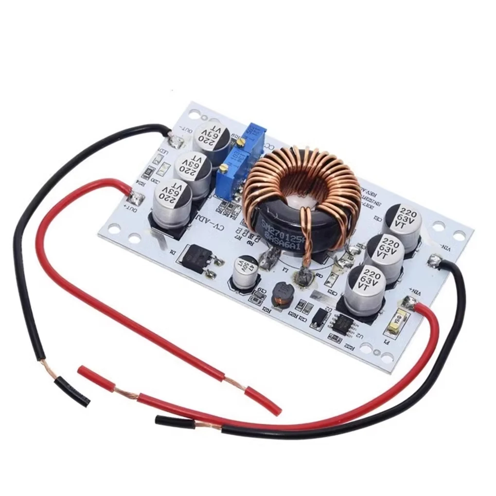 Placa de alumínio DC-DC Boost Converter, ajustável 10A Step Up, constante módulo de alimentação atual, LED Driver para Arduino, 600W