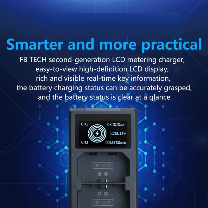 

B30C-Для камеры Sony A7R3 Smart Fast Charge NP-FZ100 Зарядное устройство A7M3 Smart Fast Charge