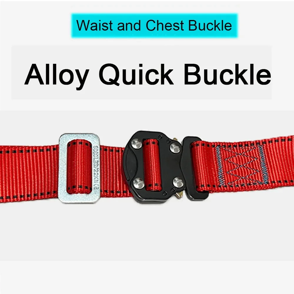 High-altitude Work Safety Belt Full Body Harness Rope Outdoor Climbing Electrician Construction Anti-fall Protection Equipment