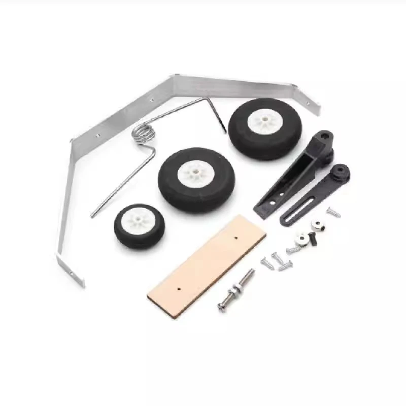 Remote control airplane, model DIY accessories aluminum alloy landing gear, front/rear three-point landing gear steering