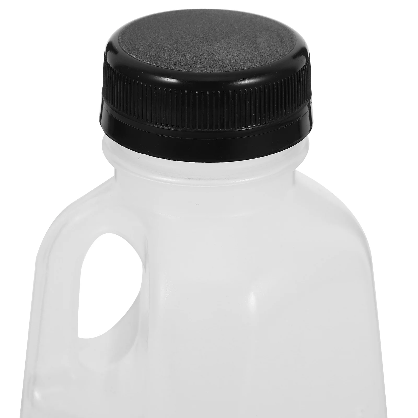 

4pcs Sealed Beverage Bottles Portable Plastic Milk Containers Leak-Proof Water Juice Drink Containers With Lids Flat Bottom For