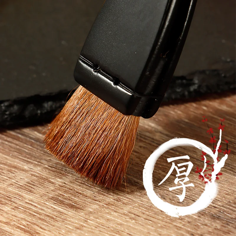 Japanese imported sushi brush, horsehair brush, thin handle, wooden handmade Edo board, front soy sauce, commercial paint