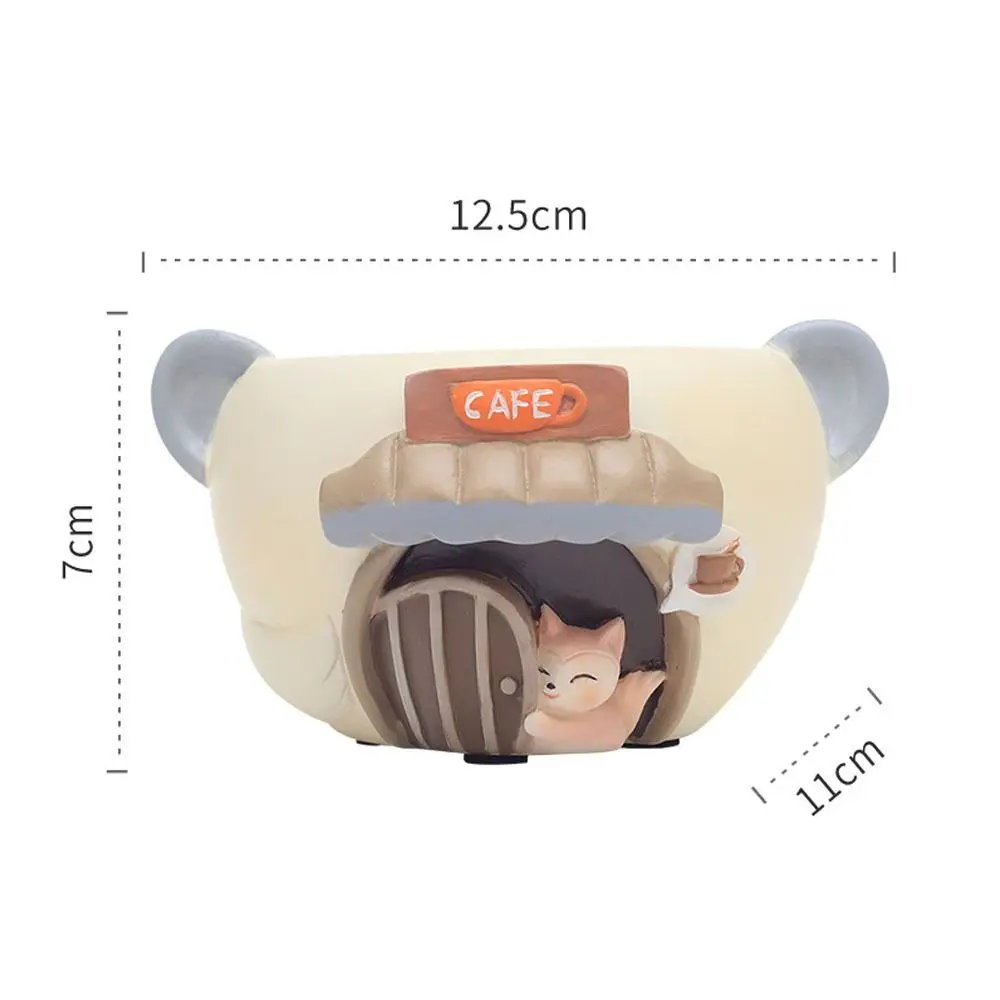 

Gardening Supplies Cartoon Cat Succulent Flower Pot Resin Realistic Animal Flowerpot Cute Japanese Plants Planter Home Garden